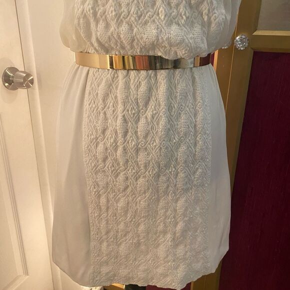 Tibi 100% silk embroidered front mini dress, size 4 - Picture 3 of 8